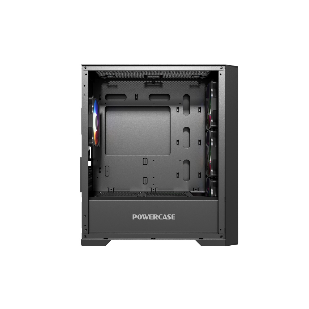 Компьютерный корпус Powercase ByteFlow Micro TG ARGB Black (CAMBFB-A4)