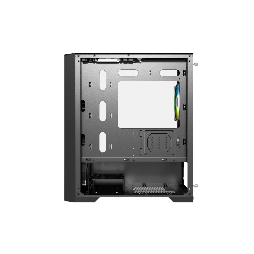 Компьютерный корпус Powercase ByteFlow Micro TG ARGB Black (CAMBFB-A4)
