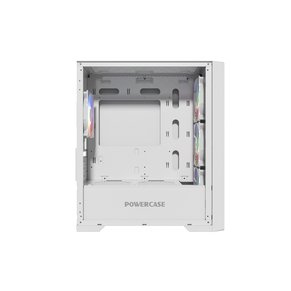 Компьютерный корпус Powercase ByteFlow Micro ARGB TG White (CAMBFW-A4)