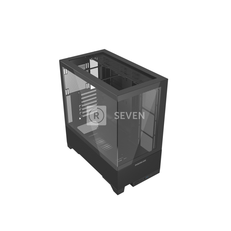 Компьютерный корпус Powercase VISION Black V2 TG Black (CVBAV2-L0)