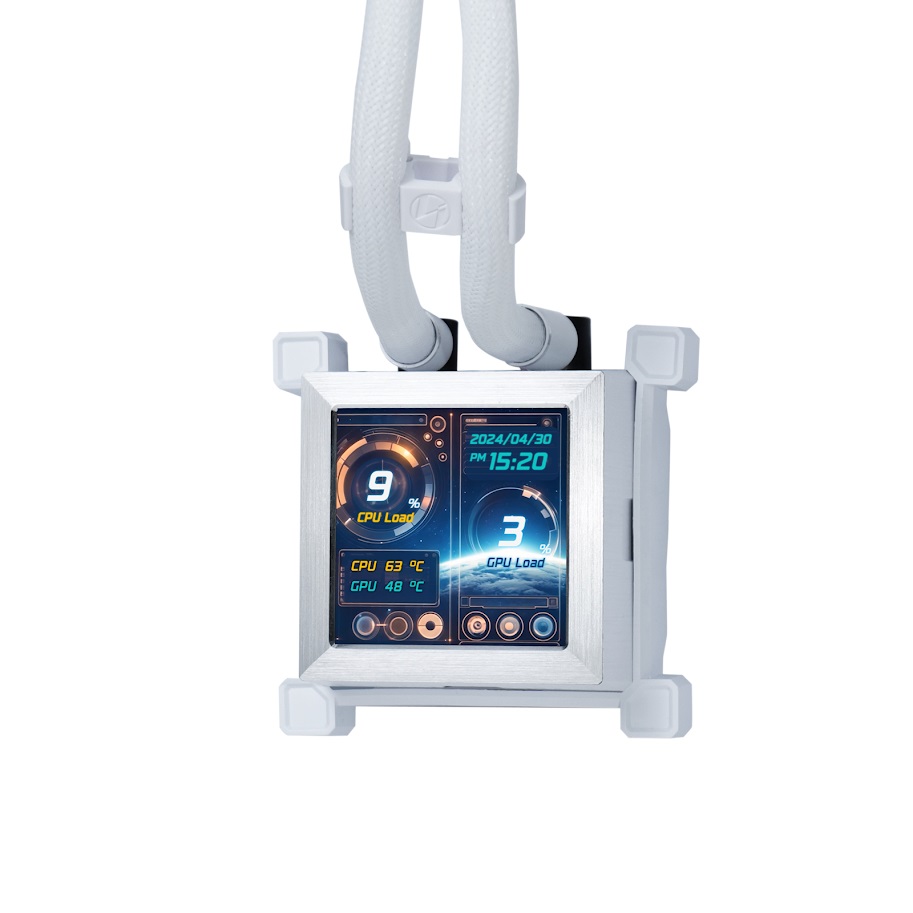 Система жидкостного охлаждения для процессора Lian Li HydroShift LCD 360S White (G89.GHSLCD36SW.R0)