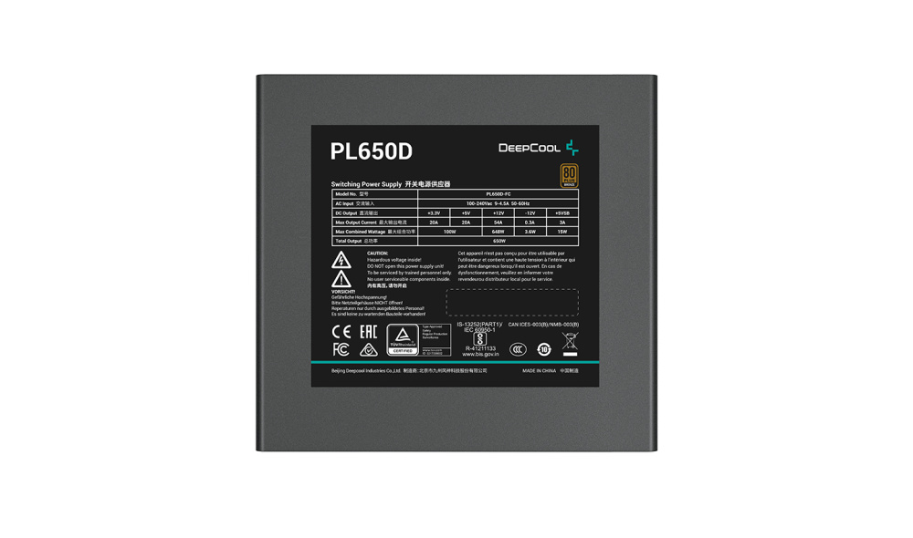 Блок питания Deepcool 550W PL550D (R-PL550D-FC0B-WDEU-V2)