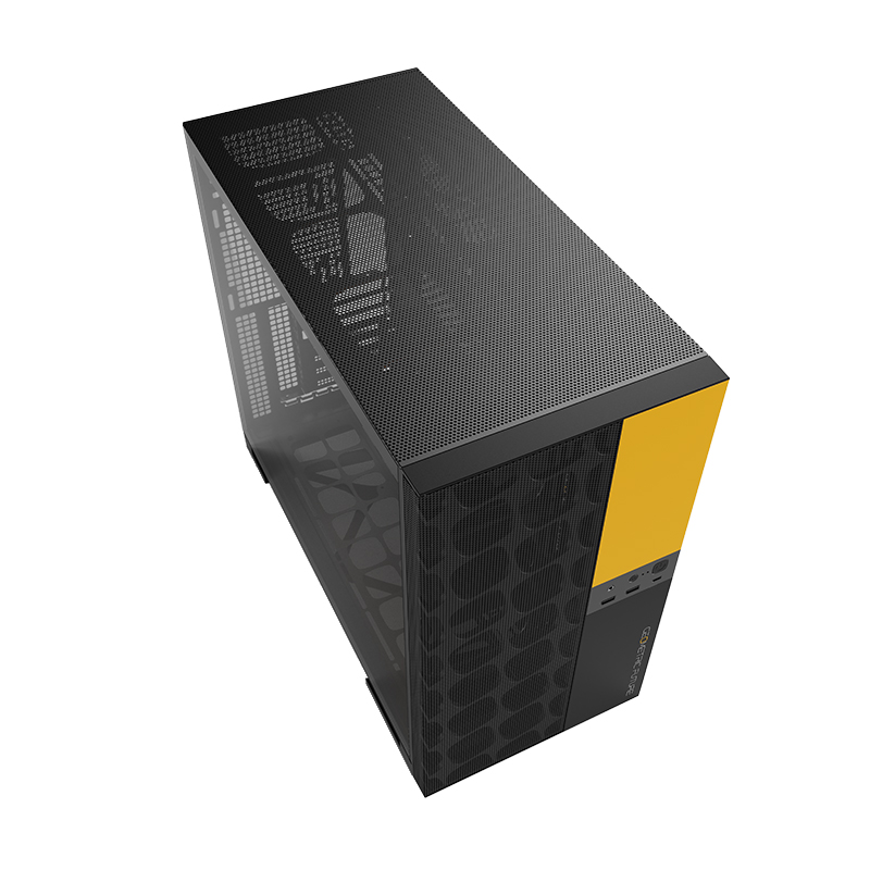 Компьютерный корпус Geometric Future Model 5 Vent Black Yellow (1AM5VTBY00100) (GF_M5-VENT-YB)