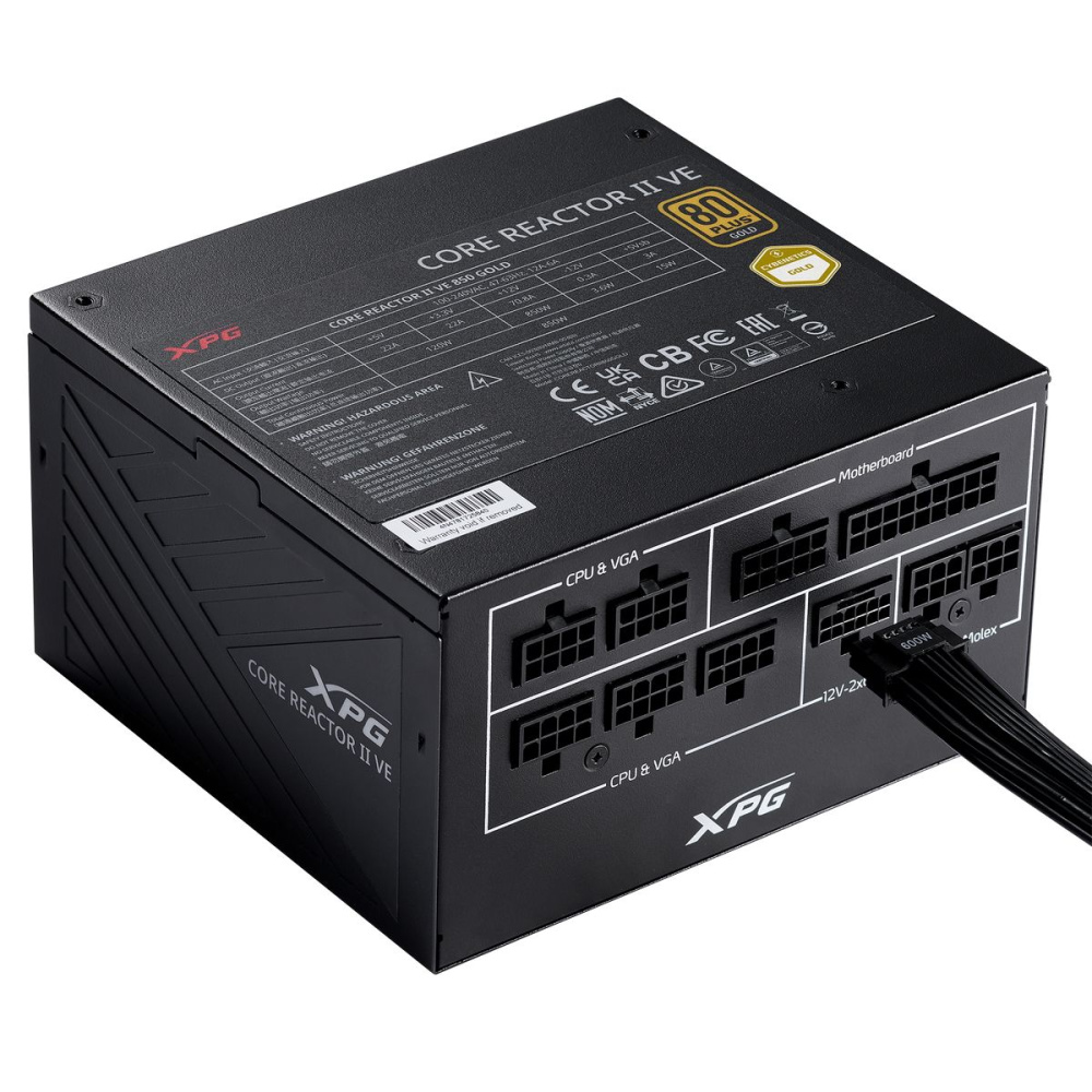 Блок питания ADATA XPG 850W CORE REACTOR II VE (COREREACTORIIVE850G-BKCEU)