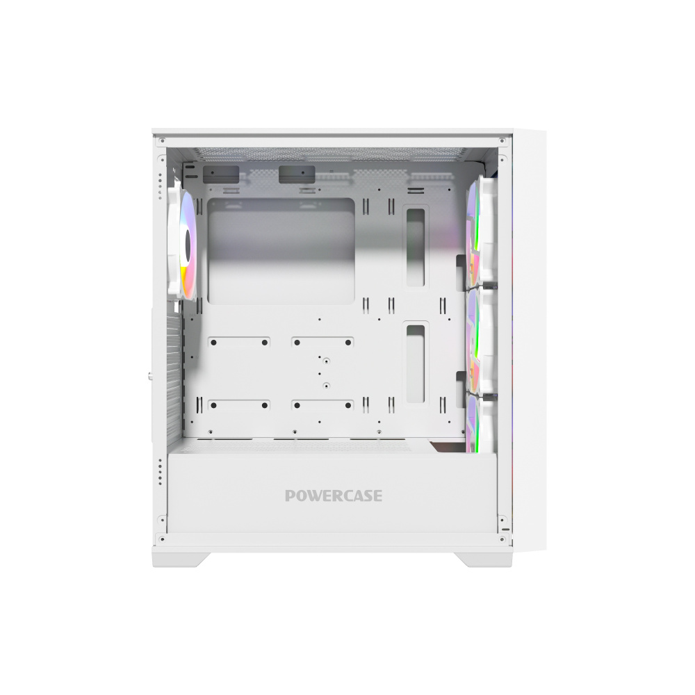Компьютерный корпус Powercase ByteFlow TG ARGB White (CBFW-A4)