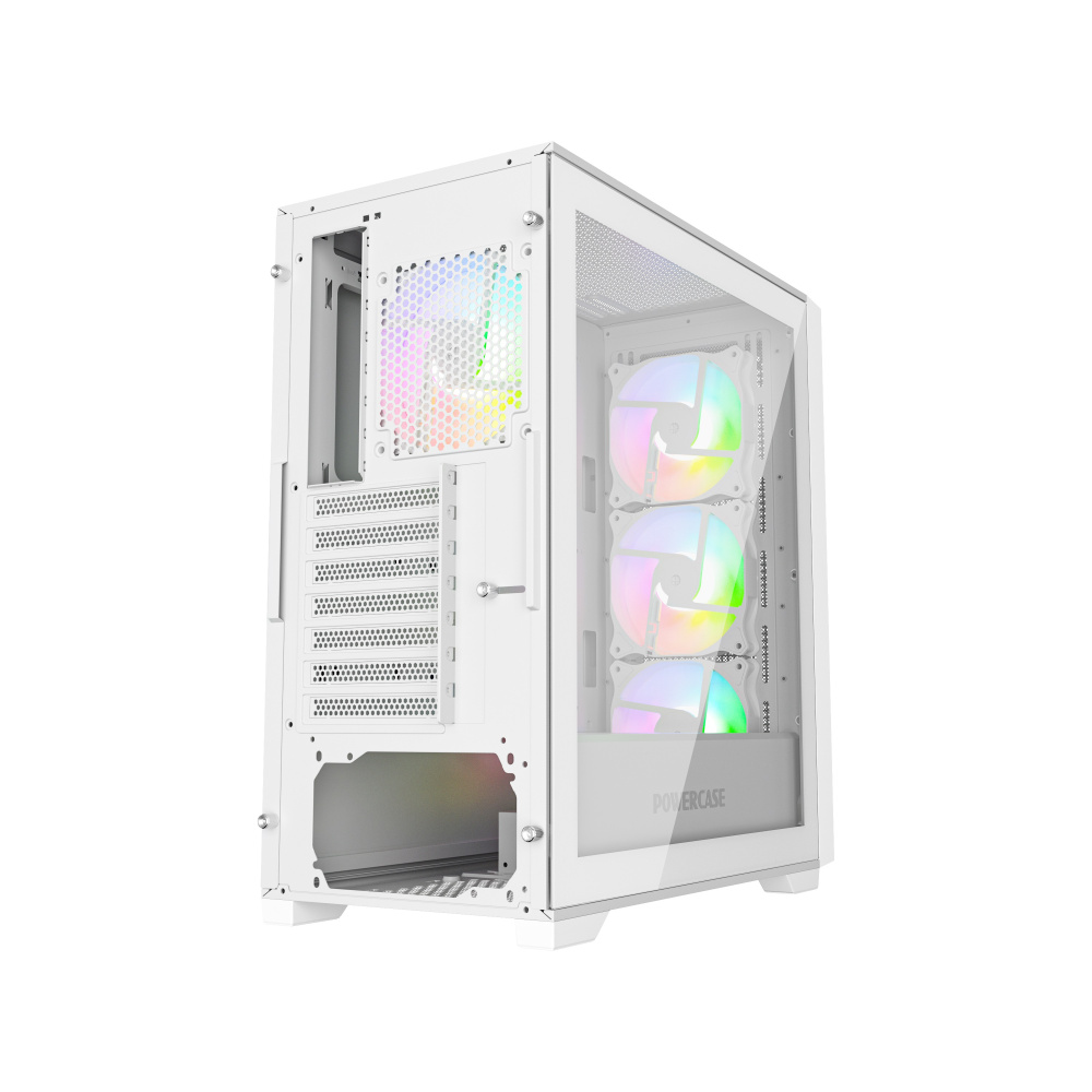 Компьютерный корпус Powercase ByteFlow TG ARGB White (CBFW-A4)