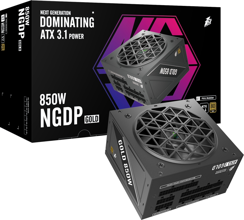 Блок питания 1STPLAYER 850W NGDP GOLD Black (HA-850BA4)
