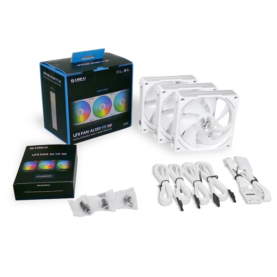 Комплект вентиляторов для корпуса Lian Li UNI FAN AL120 V2 ARGB White (G99.12ALV23W.R0)