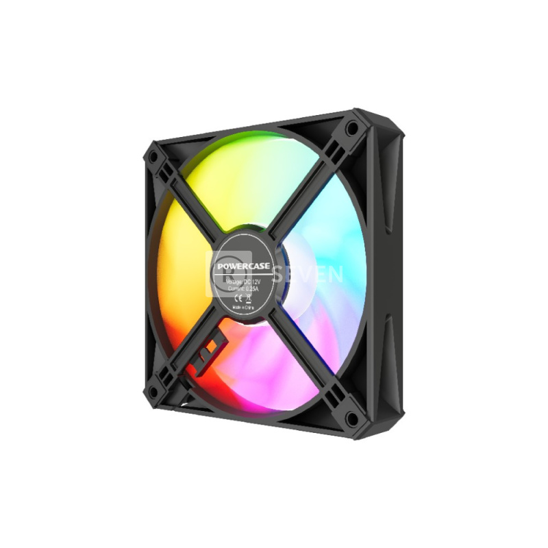 Вентилятор для корпуса Powercase (M56-12 ARGB) Black