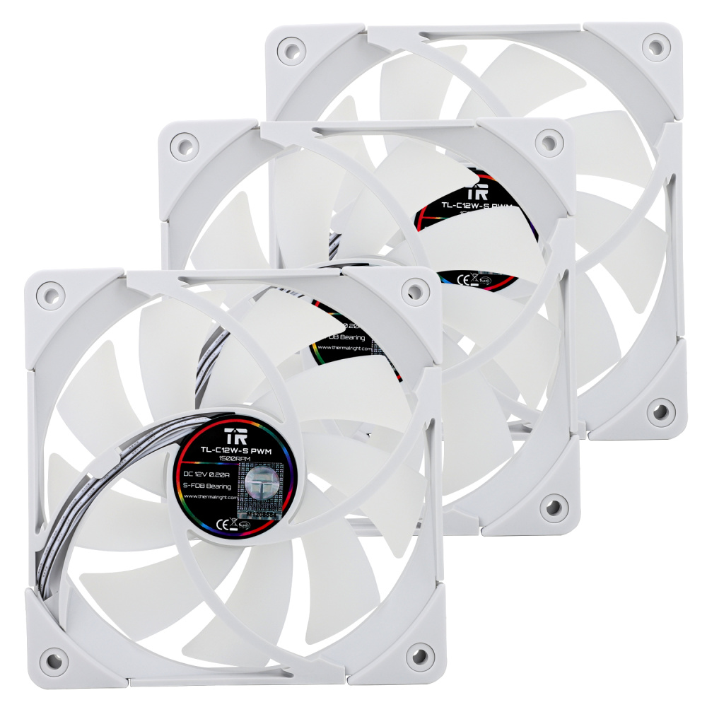 Комплект вентиляторов для корпуса Thermalright TL-C12CW-S ARGB White (TRTLC12CWS.3P)