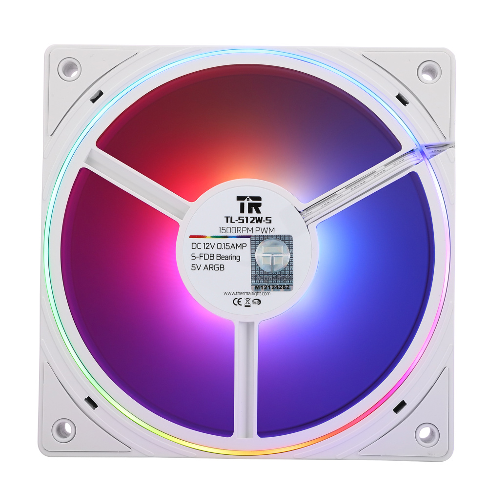 Комплект вентиляторов для корпуса Thermalright TL-S12-W ARGB White (TRTLS12W.3P)
