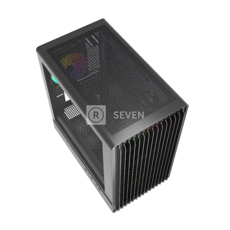 Компьютерный корпус Powercase Mistral Micro C4B ARGB Black (CMMCB-A4)