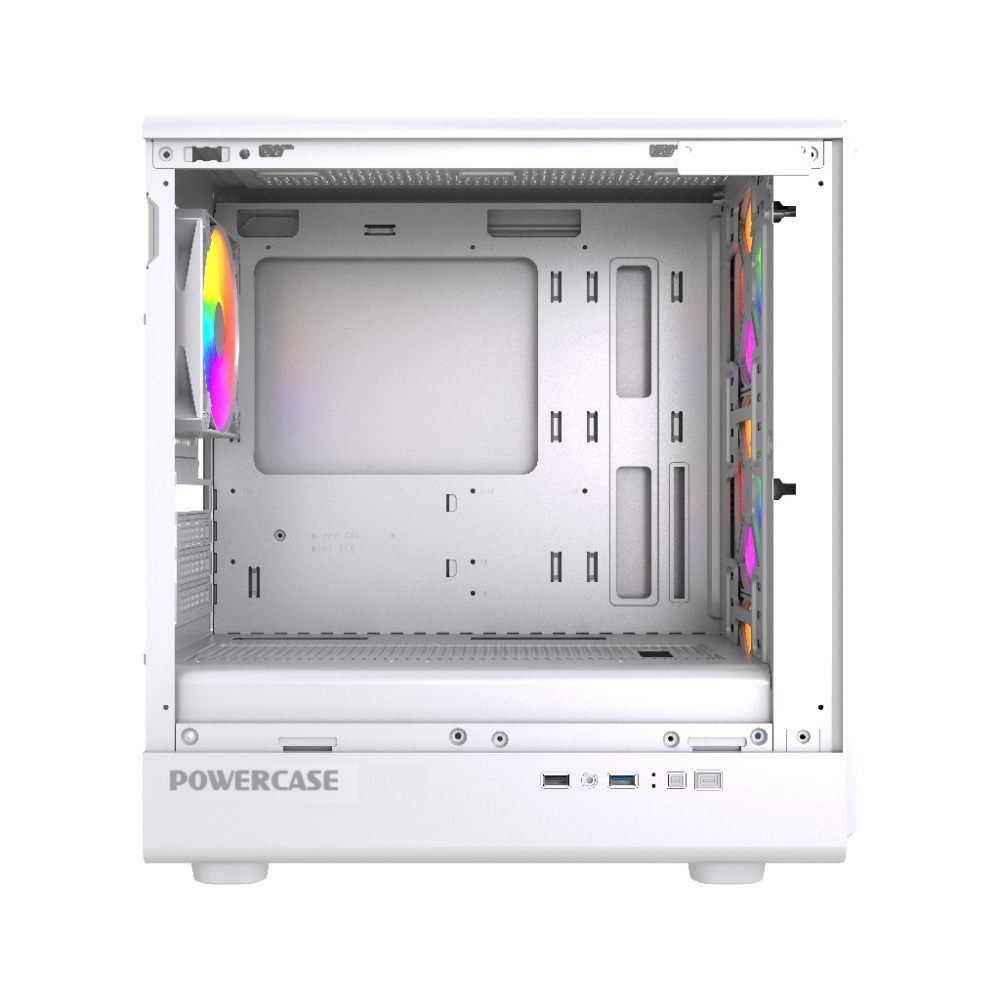Компьютерный корпус Powercase Mistral Micro C4W ARGB White (CMMCW-A4)
