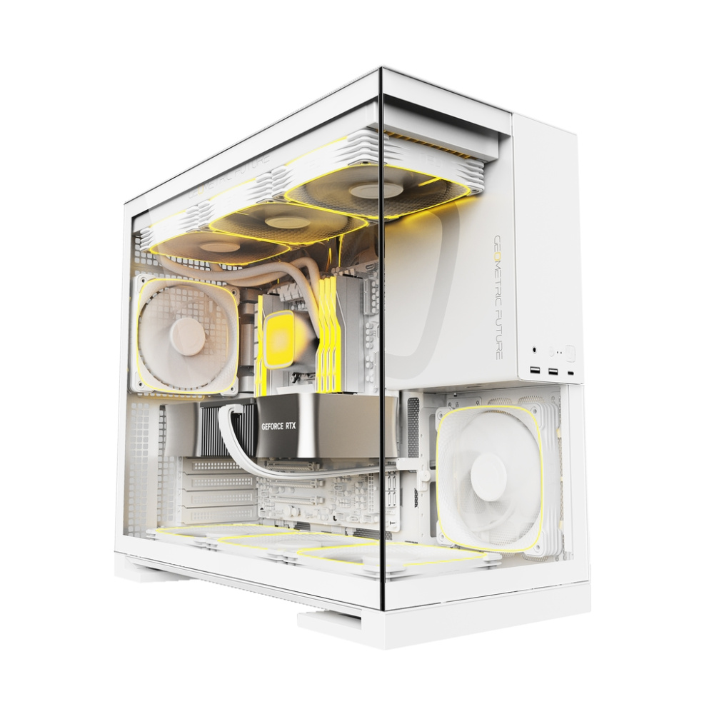 Компьютерный корпус Geometric Future Model 5 ARGB White with fans (1AM5WKWT01100)