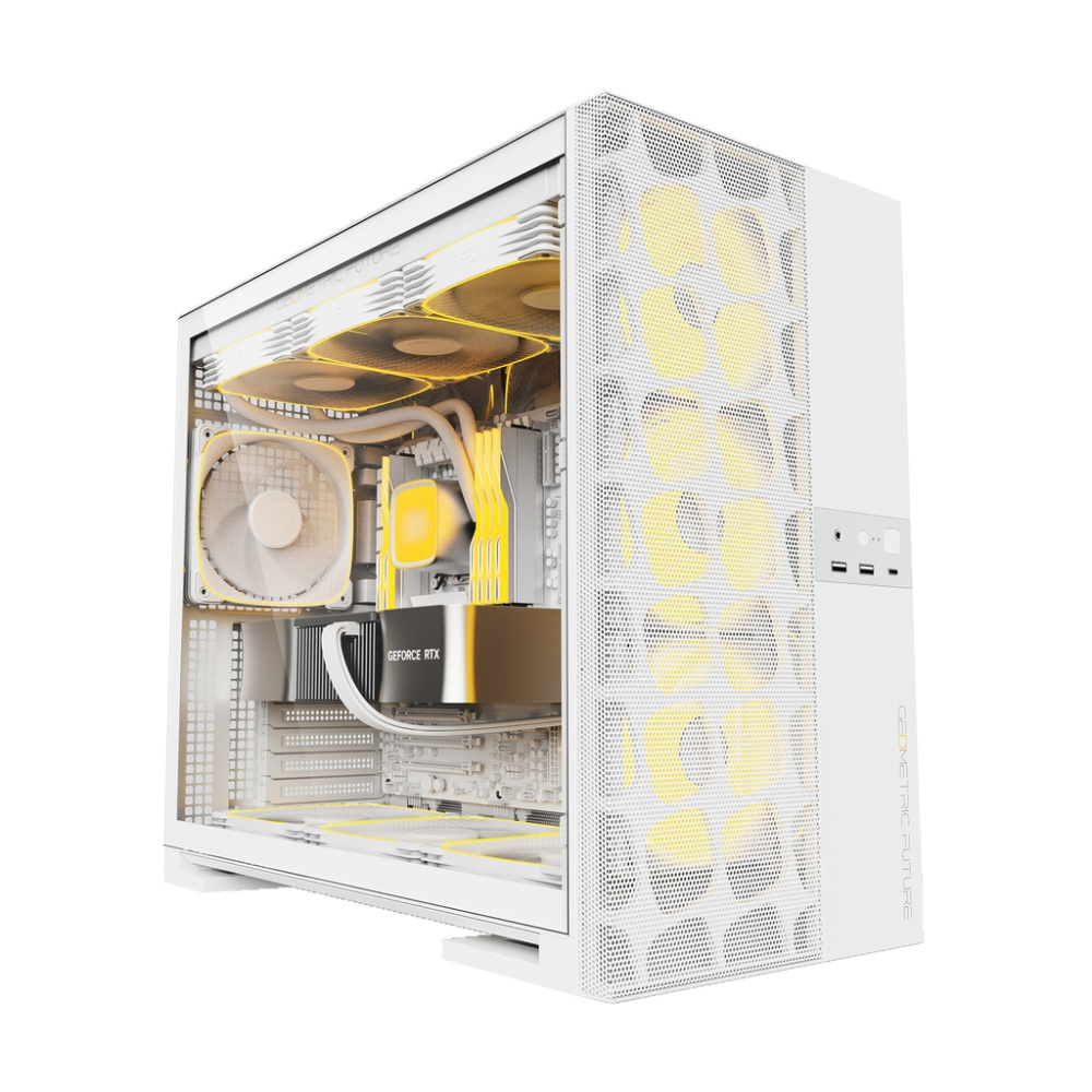 Компьютерный корпус Geometric Future Model 5 ARGB Vent White with fans (1AM5VTWT01100)