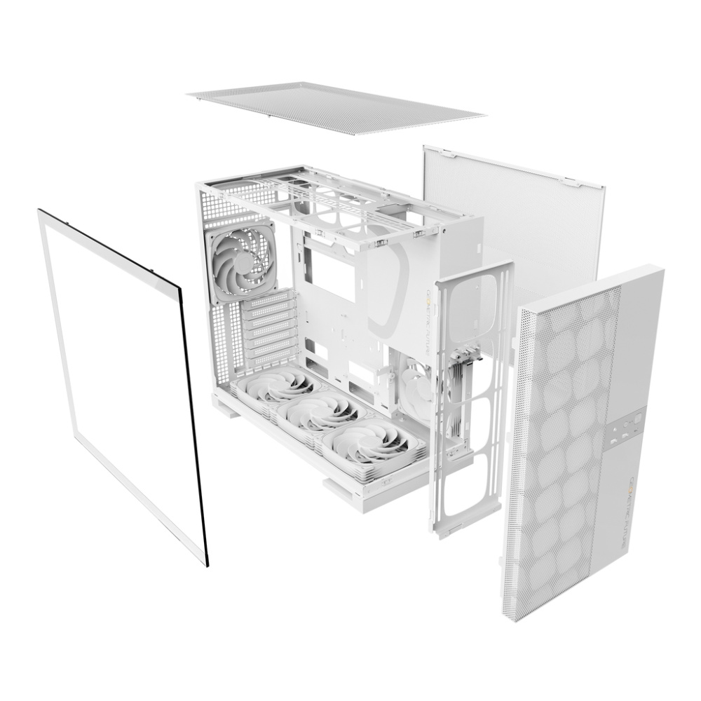 Компьютерный корпус Geometric Future Model 5 ARGB Vent White with fans (1AM5VTWT01100)