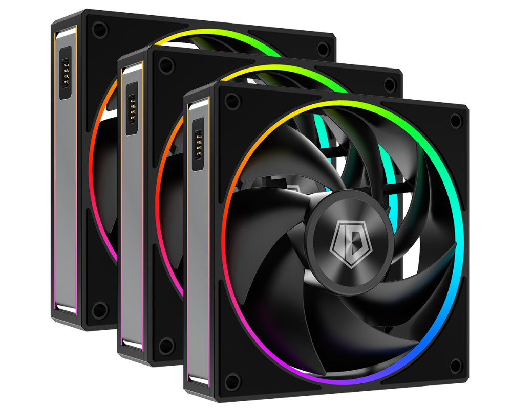Комплект вентиляторов для корпуса ID-COOLING MF-1230-ARGB-K TRIO ARGB Black