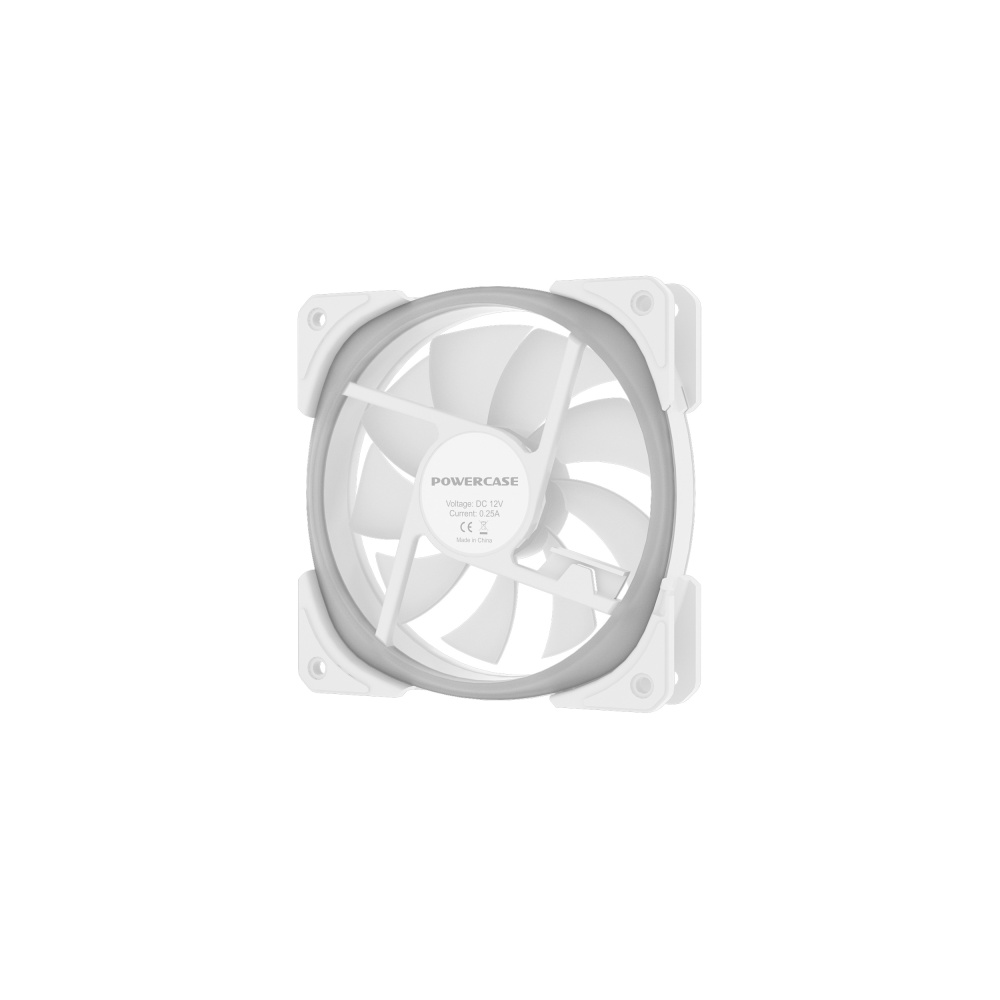 Вентилятор для корпуса Powercase CM21-12W ARGB White