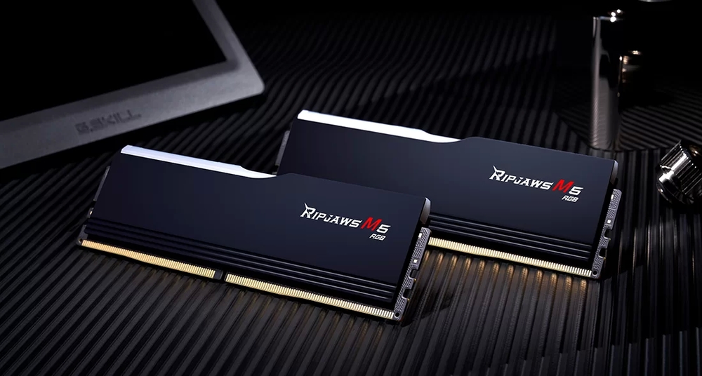 Оперативная память 64 Gb 6000 MHz G.Skill RIPJAWS M5 RGB Black (F5-6000J3238G32GX2-RM5RK)