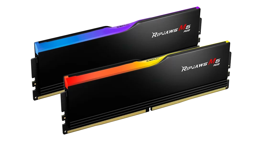 Оперативная память 64 Gb 6000 MHz G.Skill RIPJAWS M5 RGB Black (F5-6000J3238G32GX2-RM5RK)