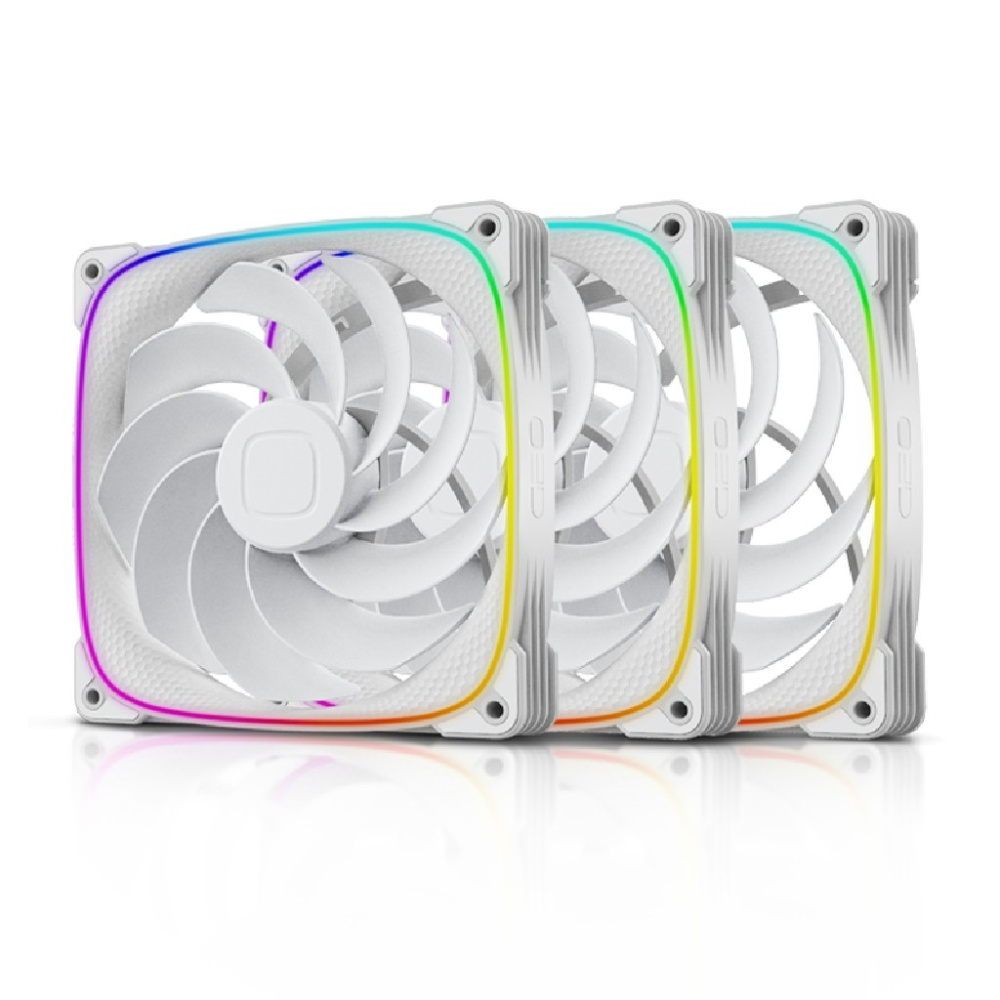 Комплект вентиляторов для корпуса Geometric Future Squama 2503RW-14 Reverse ARGB White (1F2503R314100)