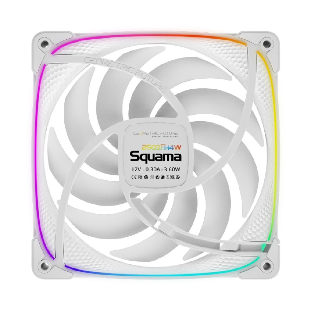 Комплект вентиляторов для корпуса Geometric Future Squama 2503RW-14 Reverse ARGB White (1F2503R314100)