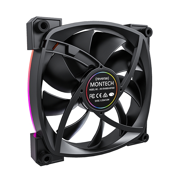 Вентилятор для корпуса Montech RX140 Reverse ARGB Black (RX140B) PWM