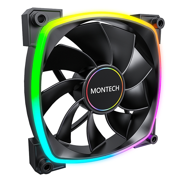 Вентилятор для корпуса Montech RX140 Reverse ARGB Black (RX140B) PWM