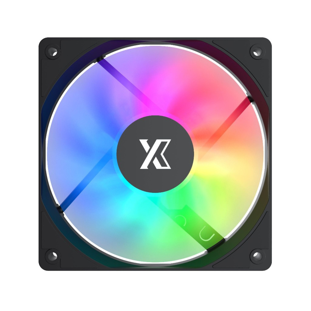 Вентилятор для корпуса XASTRA FC120B FRGB Black (FC120-1BF-SBP-GL)