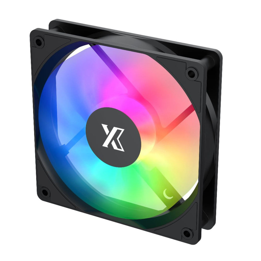 Вентилятор для корпуса XASTRA FC120B FRGB Black (FC120-1BF-SBP-GL)