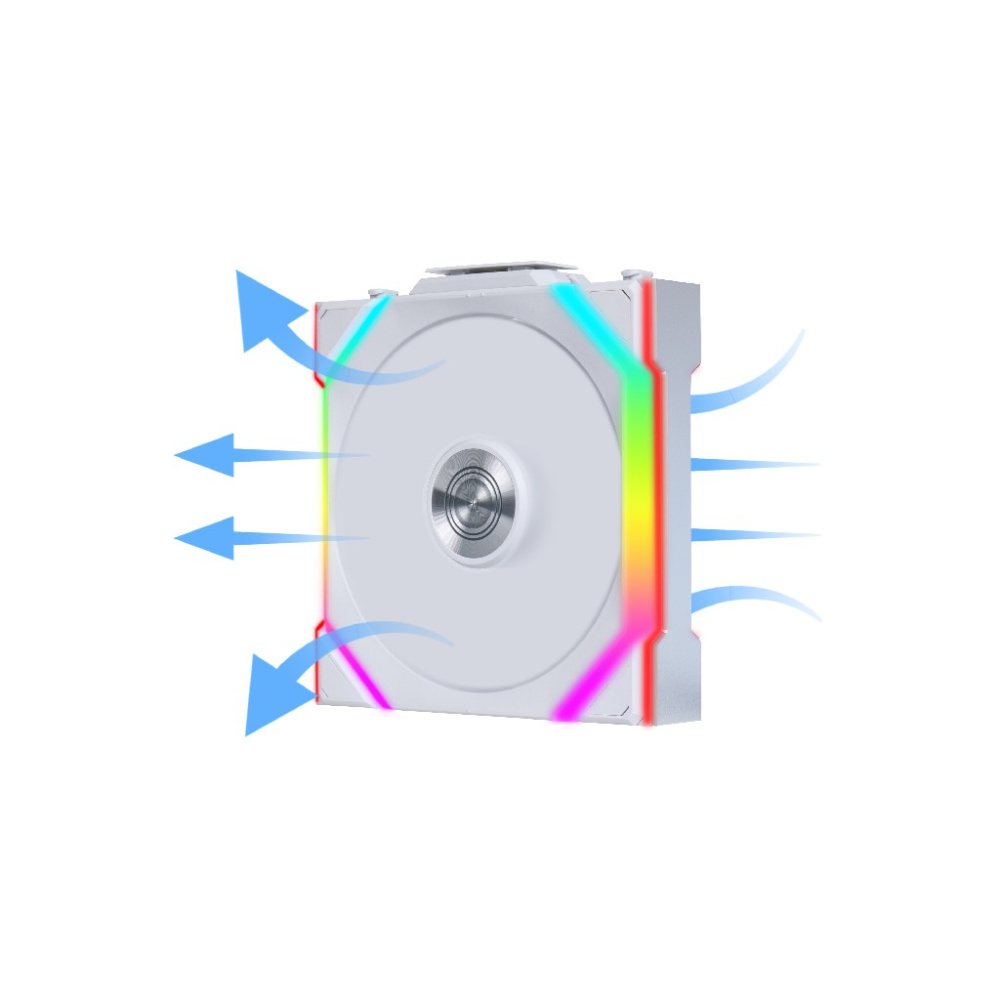 Вентилятор для корпуса Lian Li UNI FAN SL WIRELESS 120 Reverse Blade ARGB White 12RSL1W1W (G99.12RSL1W1W.R0)