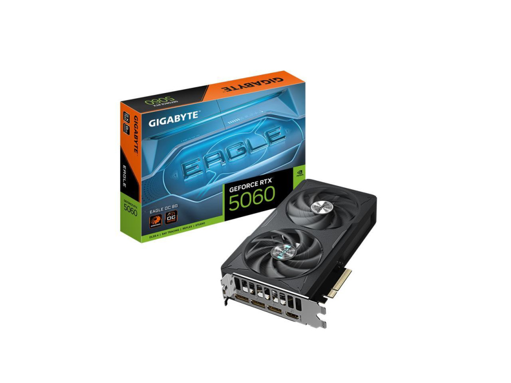 Видеокарта Gigabyte (GV-N5060EAGLE OC-8GD) GeForce RTX 5060 8GB EAGLE OC