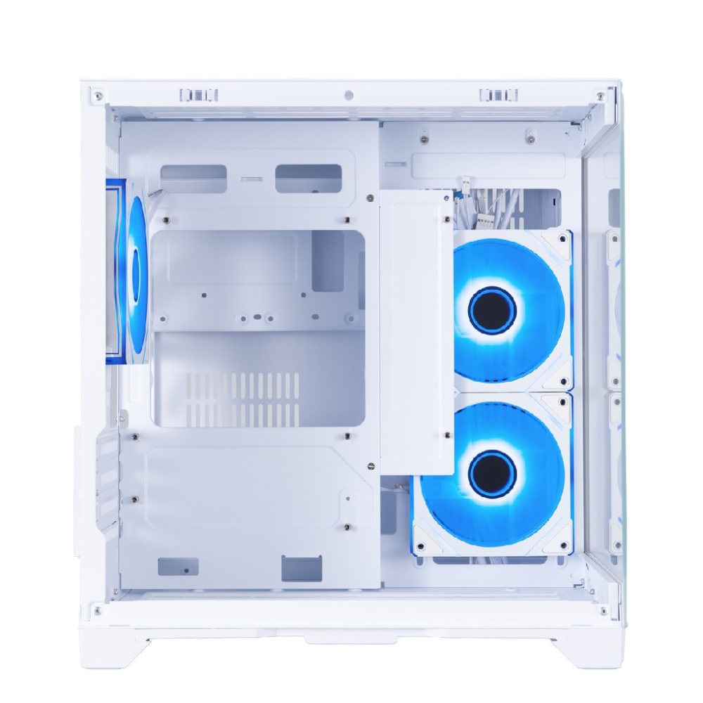 Компьютерный корпус 1STPLAYER MEGAVIEW MV5-TP ARGB White (MV5-TP-WH-2FC7R-W-1FC7-W)