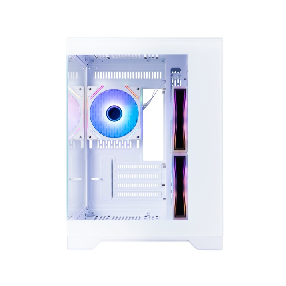 Компьютерный корпус 1STPLAYER MEGAVIEW MV6-TP ARGB White (MV6-TP-WH-2FC7R-W-1FC7-W)