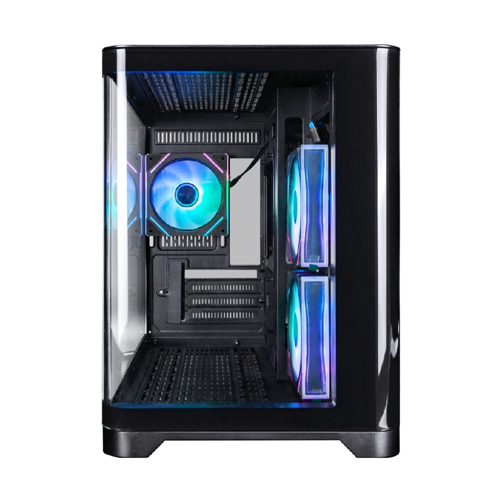 Компьютерный корпус 1STPLAYER UVIEW UV6 ARGB Black (UV6-BK-2FC7R-1FC7)