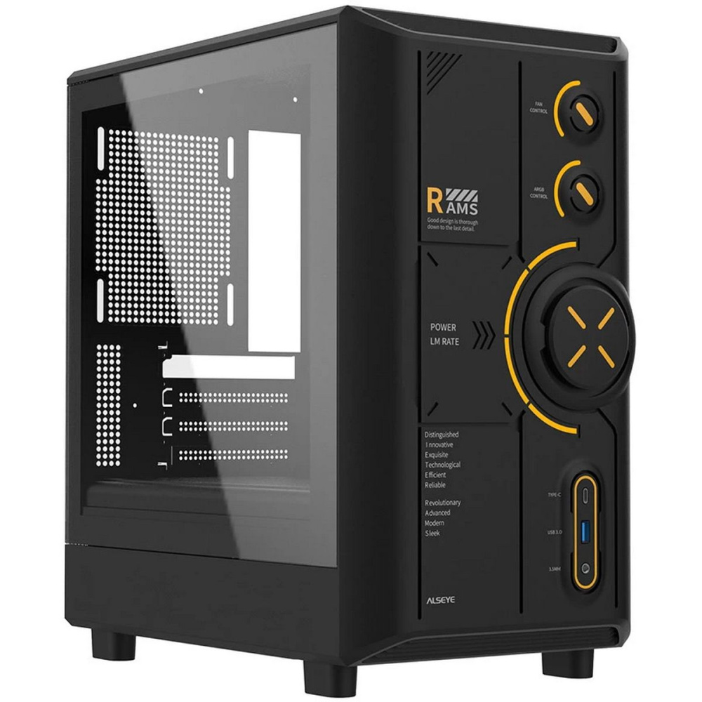 Компьютерный корпус ALSEYE RAMS 2.0 240-B Black (AS.07.0213)