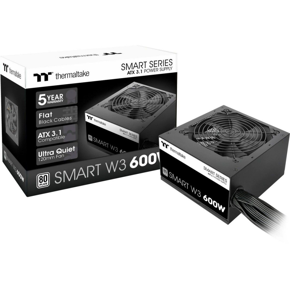 Блок питания Thermaltake 600W SMART W3 600 (PS-SPW-0600NNFAWE-1)
