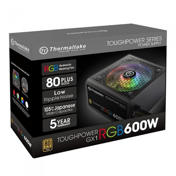 Блок питания Thermaltake 600W TOUGHPOWER GX1 RGB 600 (PS-TPD-0600NHFAGE-1)
