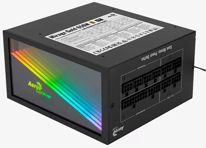 Блок питания Aerocool 650W Mirage Gold ARGB (4711099472581)