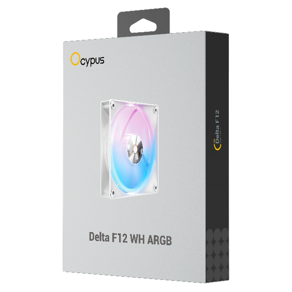 Вентилятор для корпуса Ocypus Delta F12 WH ARGB LED White (Delta-F12-WH1AM00X-GL)