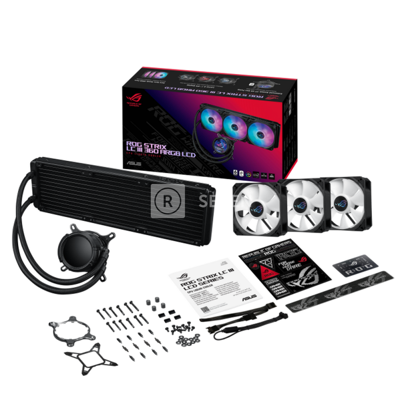 Система жидкостного охлаждения для процессора ASUS ROG STRIX LC III 360 ARGB LCD (90RC00W1-M0UAY0)