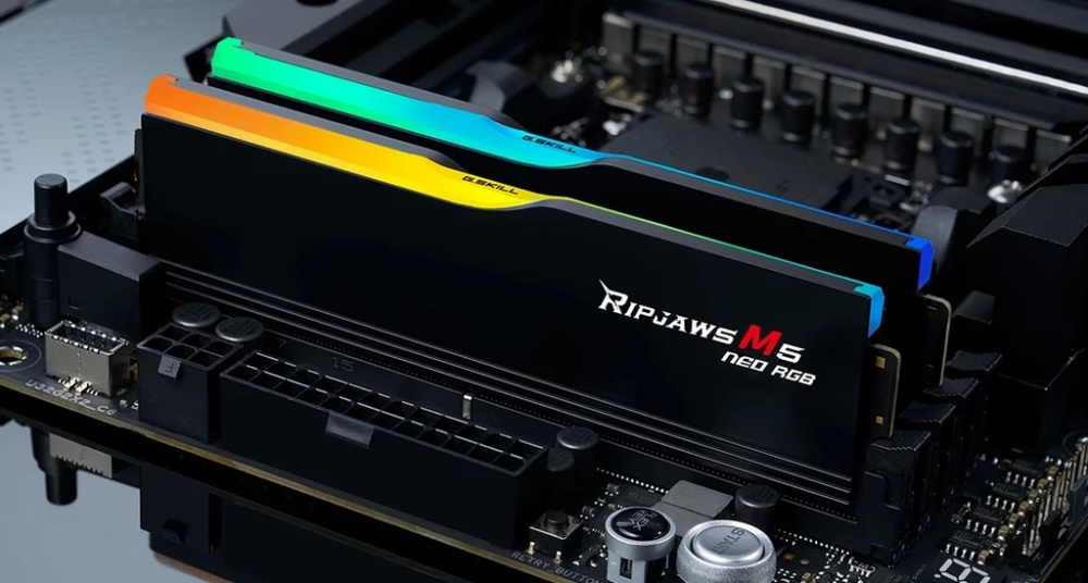 Оперативная память 32 Gb 6000 MHz G.Skill RIPJAWS M5 NEO RGB Black (F5-6000J3636F16GX2-RM5NRK)
