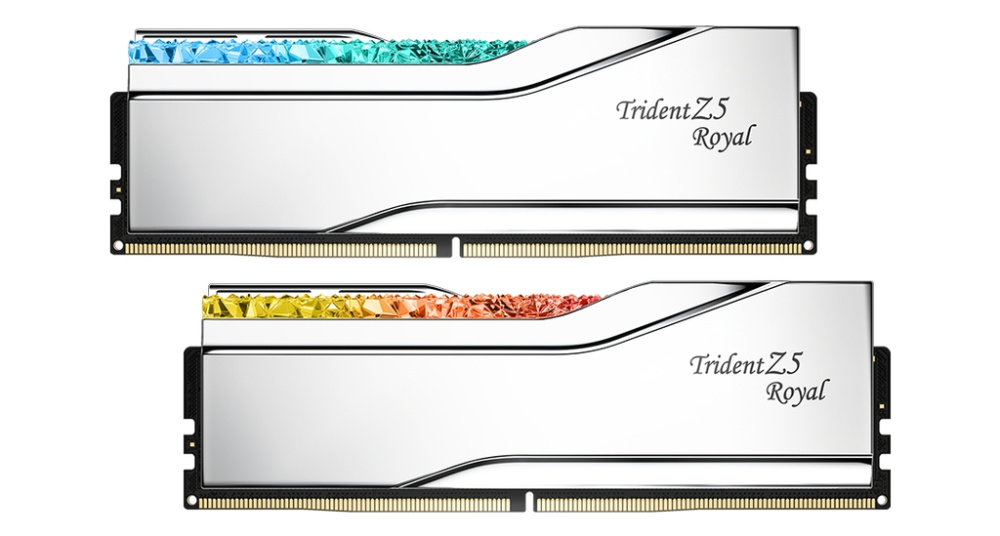 Оперативная память 32 Gb 6000 MHz G.Skill TRIDENT Z5 ROYAL RGB Silver (F5-6000J2836G16GX2-TR5S)
