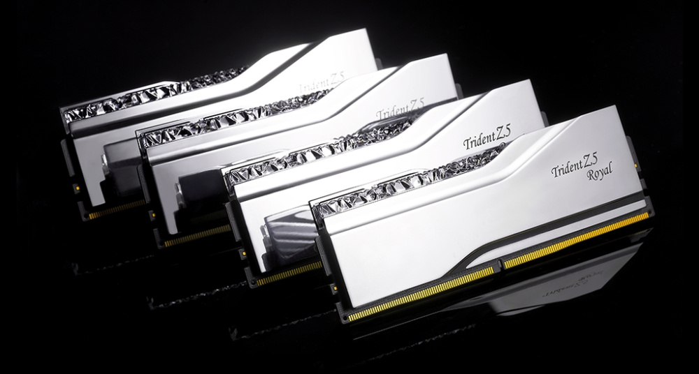 Оперативная память 32 Gb 6000 MHz G.Skill TRIDENT Z5 ROYAL RGB Silver (F5-6000J2836G16GX2-TR5S)