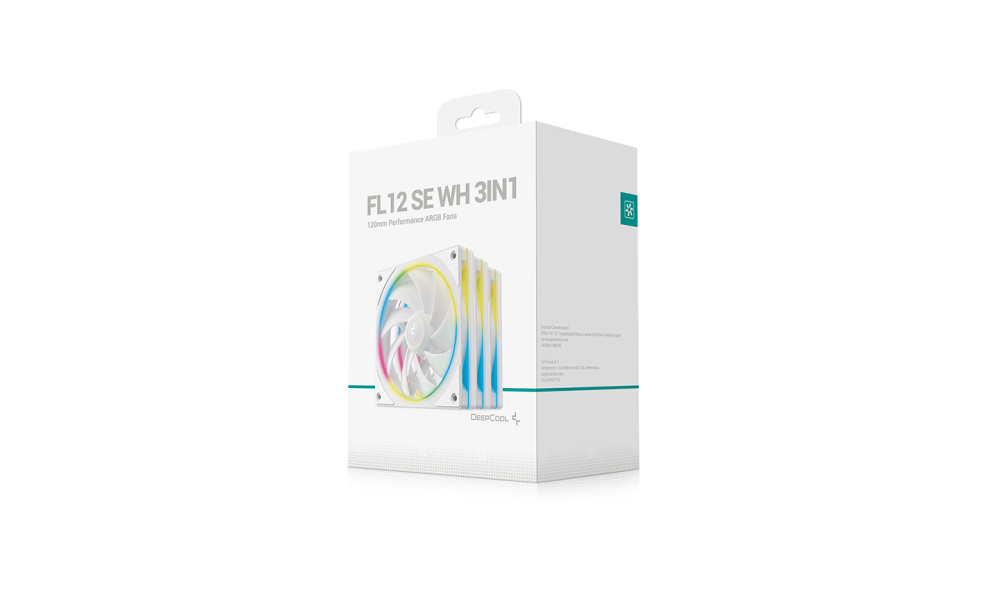 Комплект вентиляторов для корпуса Deepcool FL12 SE WH 3 IN 1 ARGB White BOX