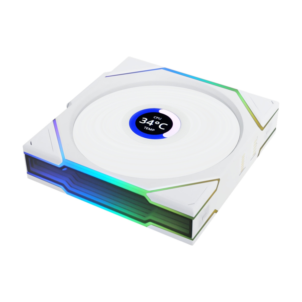 Вентилятор для корпуса Lian Li UNI FAN TL WIRELESS LCD 120 Reverse Blade 12RTLLCD1W1W ARGB White (G99.12RTLLCD1W1W.R0)