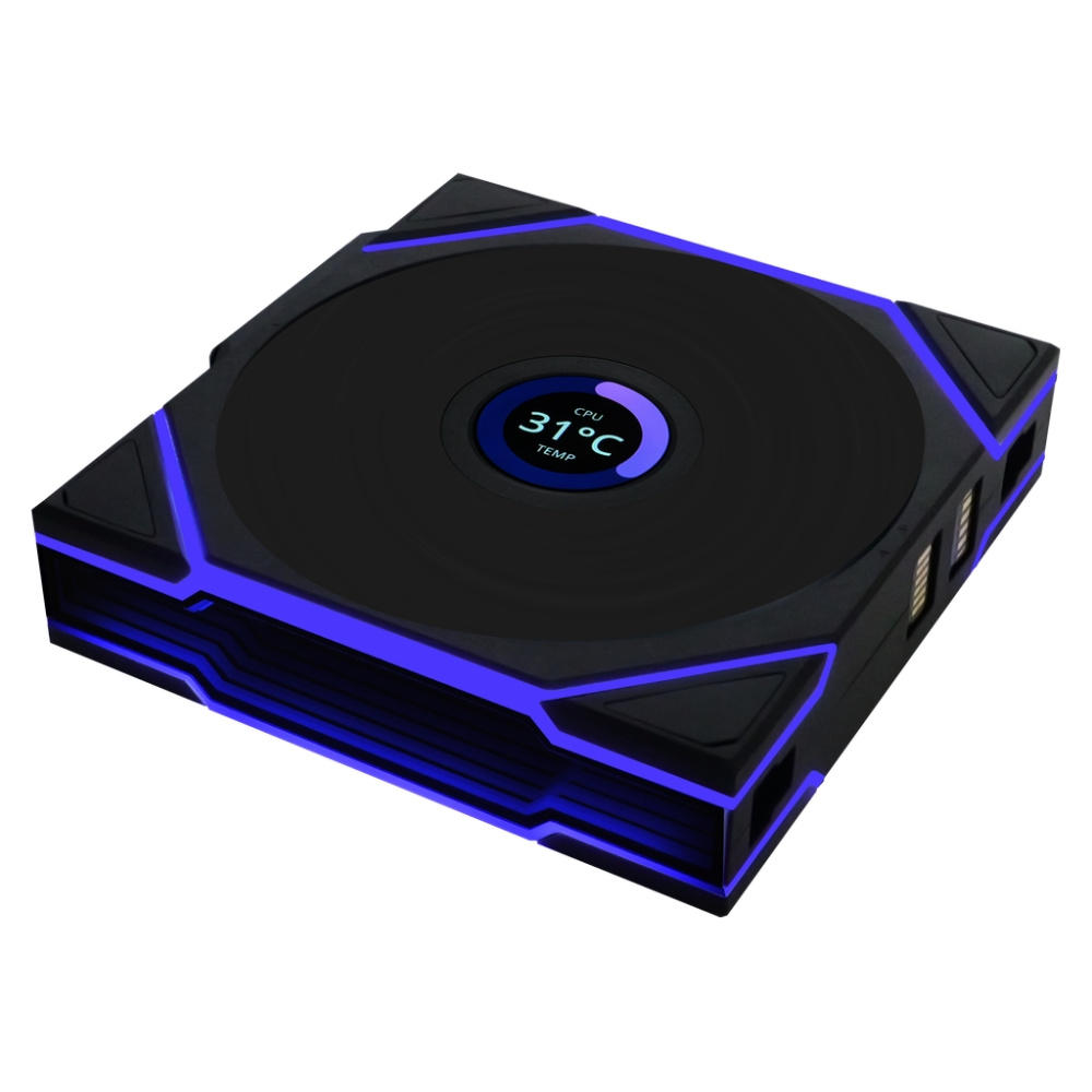 Вентилятор для корпуса Lian Li UNI FAN TL WIRELESS LCD 120 12TLLCD1W1B BLACK (G99.12TLLCD1W1B.R0)