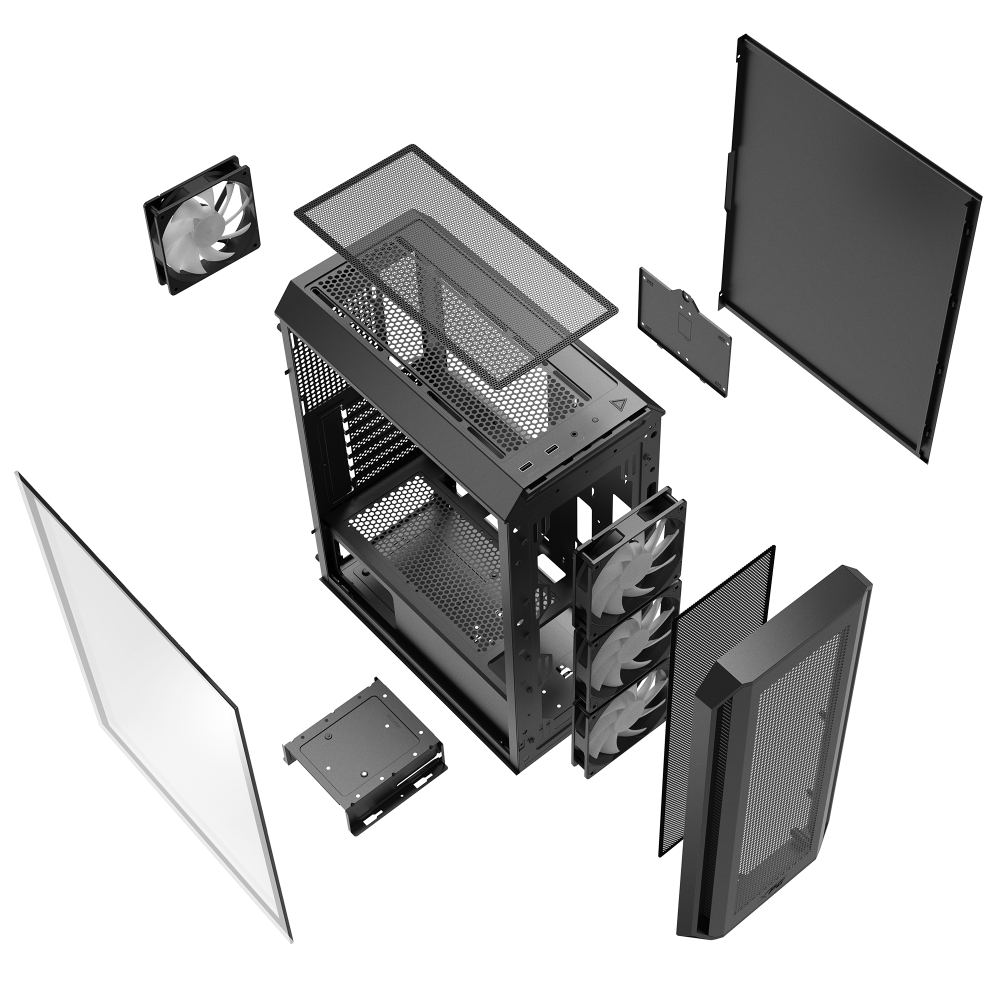Компьютерный корпус ADATA XPG VALOR AIR PLUS VALORAIRPLUSMTA-BKCWW