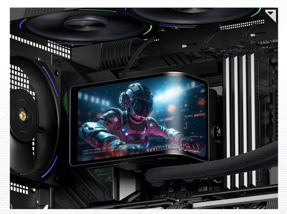 Система жидкостного охлаждения для процессора Thermalright Wonder Vision 360 Turbo ARGB Black (TRWV360TAB)