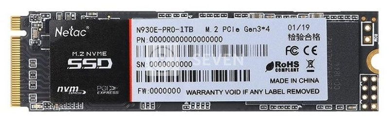 Твердотельный накопитель NETAC 1000 Gb (NT01N930E-001T-E4X)